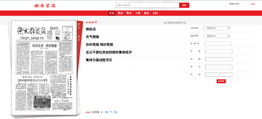 报刊数据资源管理系统界面